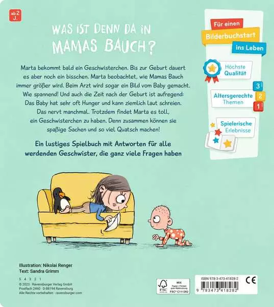 Und da drin ist ein Baby? Antworten für neugierige Geschwister