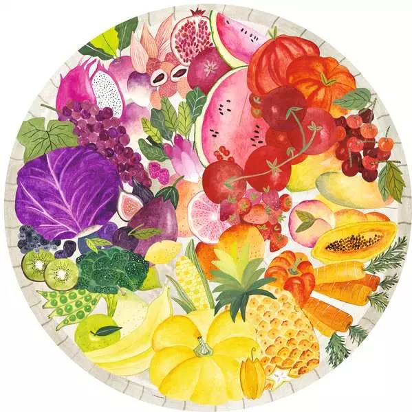 Puzzle 500 Teile - Circle of Colors - Obst & Gemüse