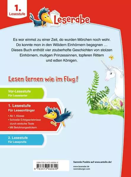 Leserabe 1. Lesestufe - Einhorngeschichten