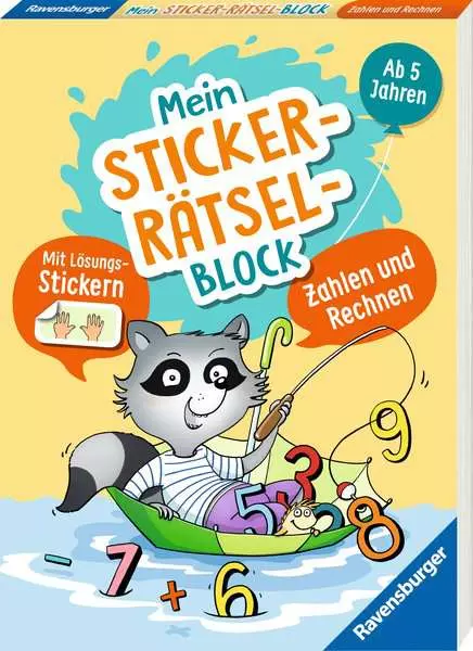 Mein Stickerrätselblock: Zahlen und Rechnen