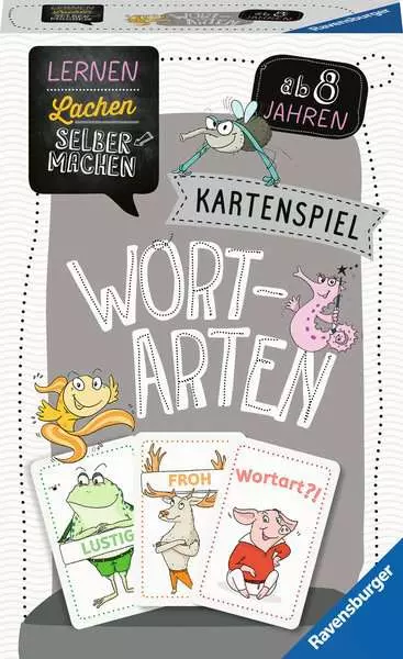Lernen Lachen Selbermachen: Wortarten - Kartenspiel ab 8 Jahren
