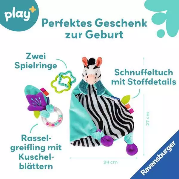 Fühlen rasseln. spielen (Geschenk-Set: Zebra) - Babyspielzeug ab 0 Monaten