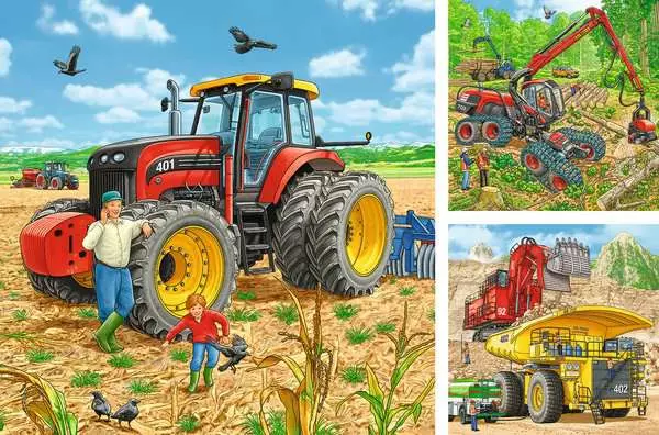 Kinderpuzzle ab 5 Jahren - Große Maschinen - 49 Teile