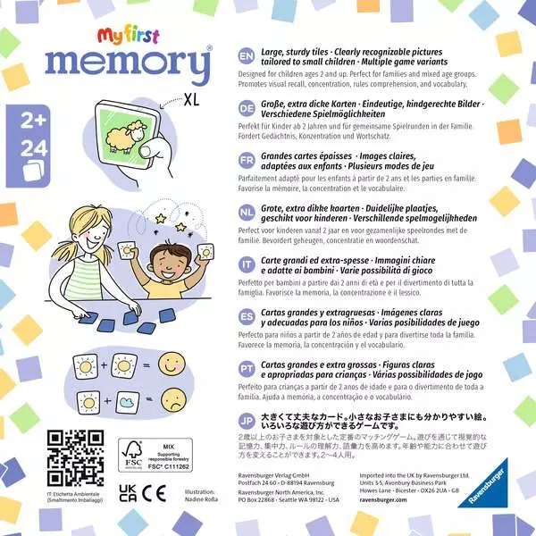 My first memory® Meine Lieblingssachen - Kinderspiel ab 2 Jahren