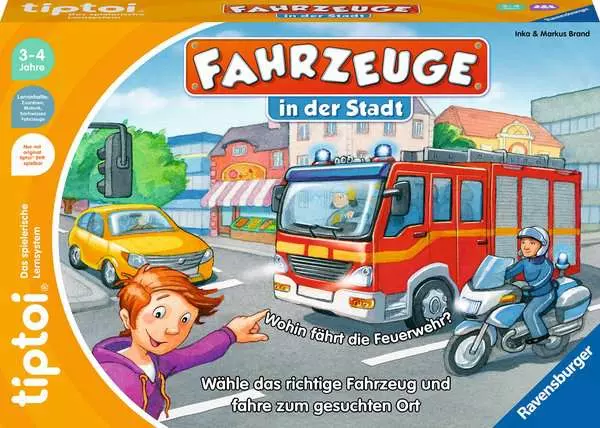 Fahrzeuge in der Stadt - Lernspiel ab 3 Jahren