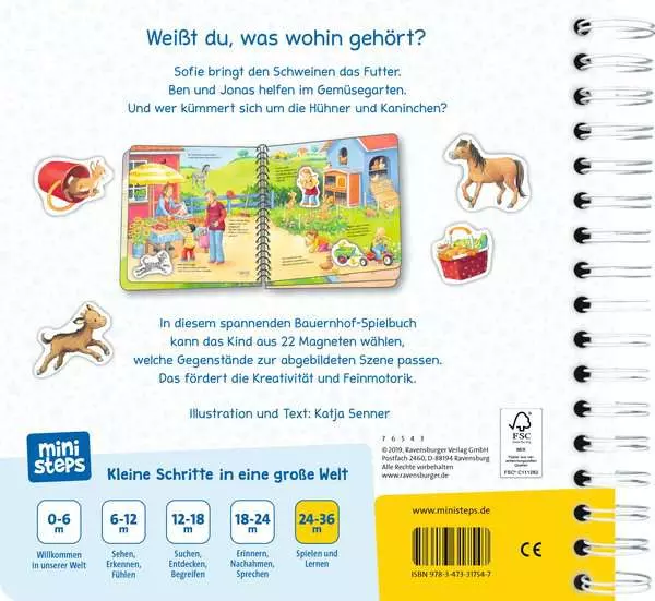 ministeps: Was gehört wohin? Auf dem Bauernhof