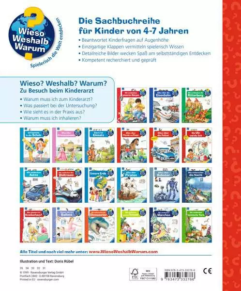 Ravensburger Wieso? Weshalb? Warum?. Band 9 - Zu Besuch beim Kinderarzt