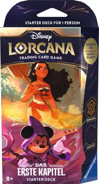 Disney Lorcana Trading Card Game: Das Erste Kapitel - Starter Deck Bernstein und Amethyst (Deutsch)
