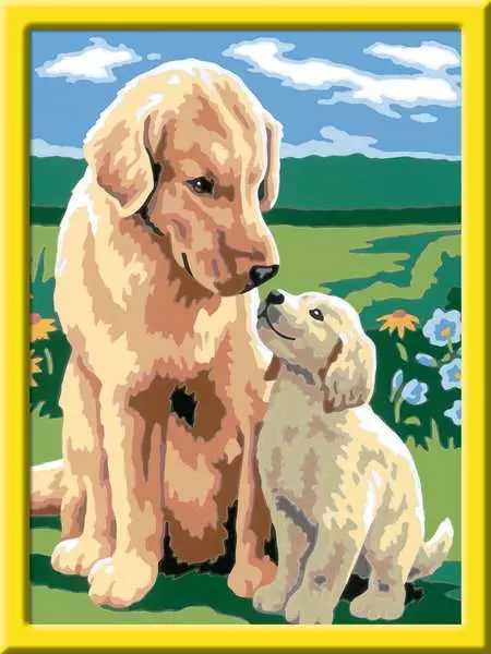 CreArt Mutterliebe - Malen nach Zahlen für Kinder ab 7 Jahren