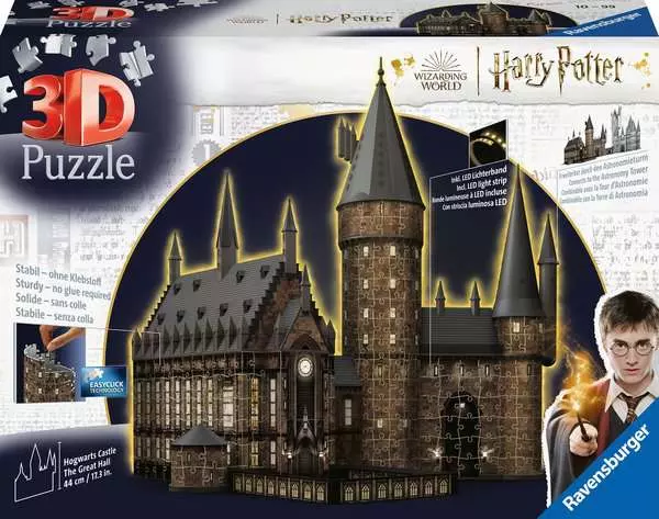 3D Puzzle Hogwarts Schloss - Die Große Halle - Night Edition