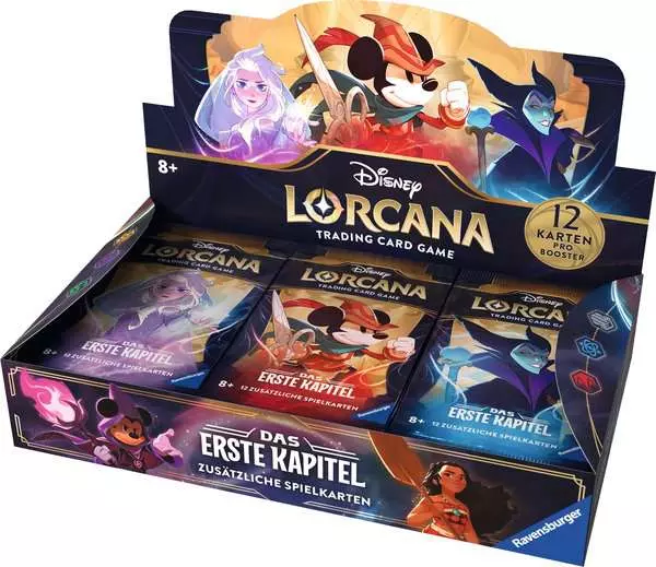 Disney Lorcana Trading Card Game: Das Erste Kapitel - Booster Display mit 24 Booster Packs (Deutsch)