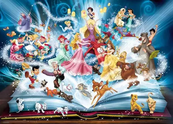 Puzzle 1500 Teile - Disney's magisches Märchenbuch