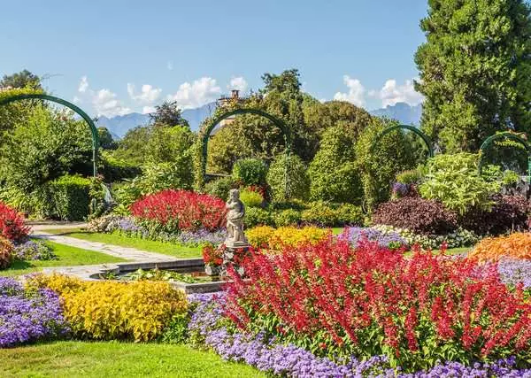 Puzzle 1000 Teile - Park der Villa Pallavicino Stresa. Italien