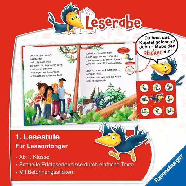 Leserabe 1. Lesestufe - Rettung für den Klassen-Wald