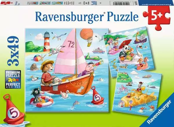 Kinderpuzzle ab 5 Jahren - Auf dem Wasser - 49 Teile