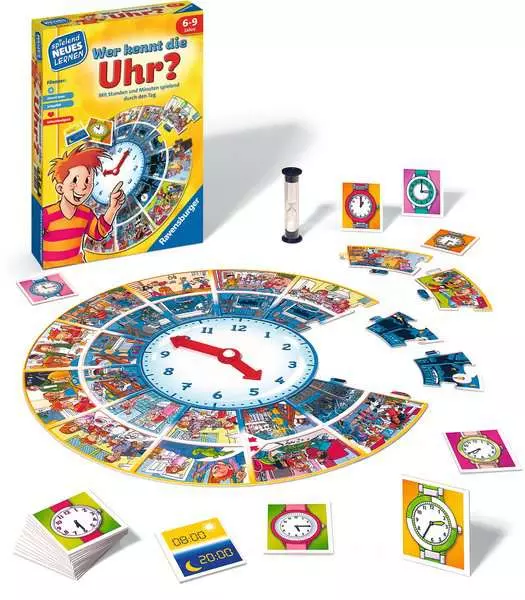 Wer kennt die Uhr? - Kinderspiel ab 6 Jahren
