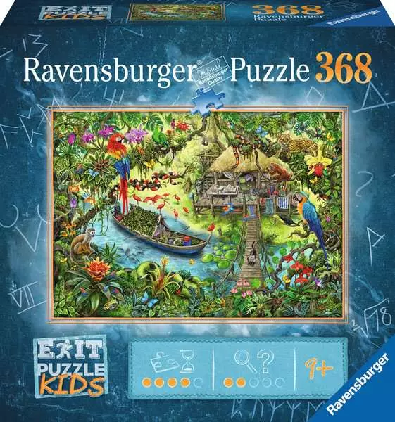Kinderpuzzle ab 9 Jahren - EXIT Puzzle Kids Die Dschungelexpedition - 368 Teile