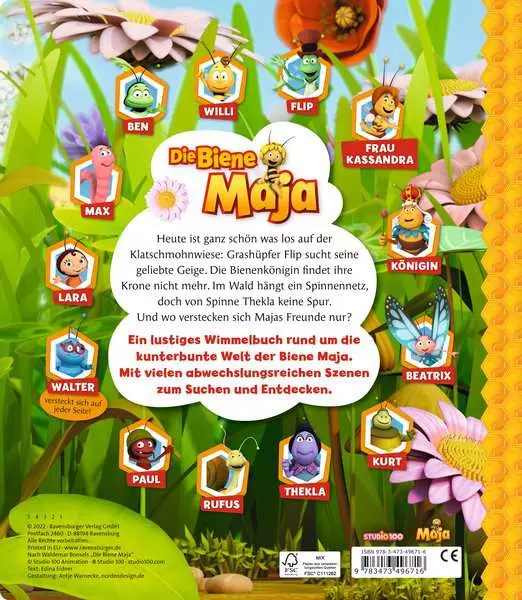 Ravensburger Die Biene Maja - Mein wimmeliger Suchspaß