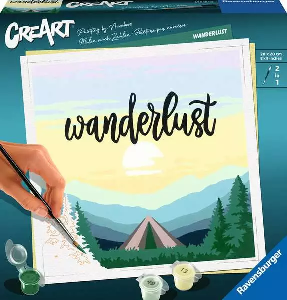 CreArt Wanderlust - Malen nach Zahlen für Erwachsene