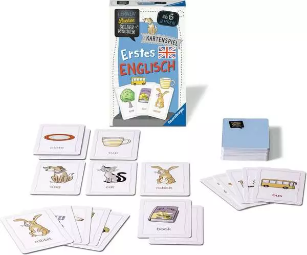 Lernen Lachen Selbermachen: Erstes Englisch - Kartenspiel ab 6 Jahren