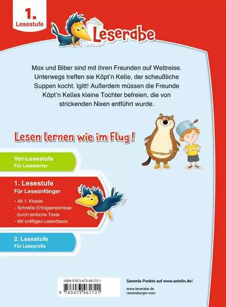 Leserabe 1. Lesestufe - Max und Biber bei Käpt'n Kelle!