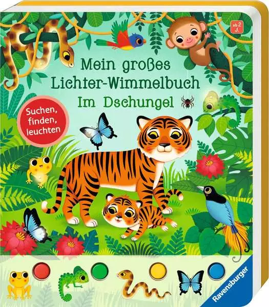 Mein großes Lichter-Wimmelbuch - Im Dschungel