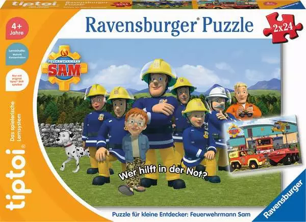 Kinderpuzzle ab 4 Jahren - Puzzle für kleine Entdecker: Feuerwehrmann Sam - 24 Teile
