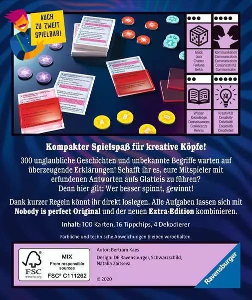 Nobody is perfect Mini Edition - Spiel ab 14 Jahren