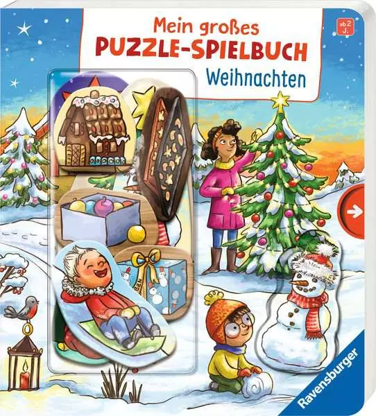 Mein großes Puzzle-Spielbuch - Weihnachten