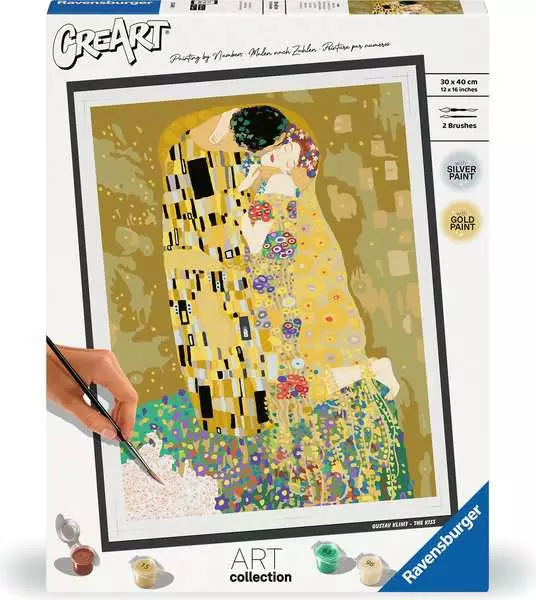 CreArt Der Kuss (Klimt) - Malen nach Zahlen für Erwachsene