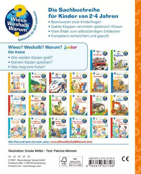 Ravensburger Wieso? Weshalb? Warum? junior. Band 21 - Die Katze