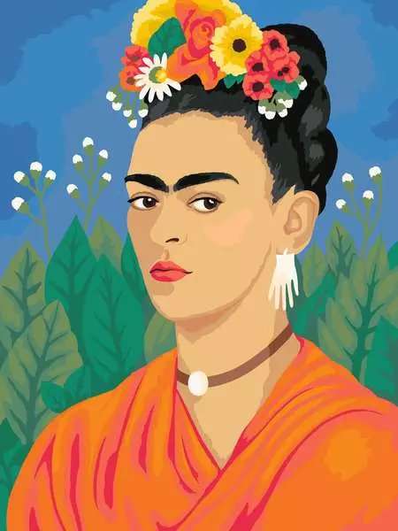 CreArt Frida Kahlo - Malen nach Zahlen für Erwachsene