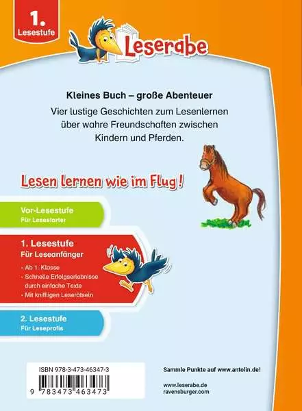 Leserabe Sonderausgaben - Erstlesegeschichten - Ponys und Pferde