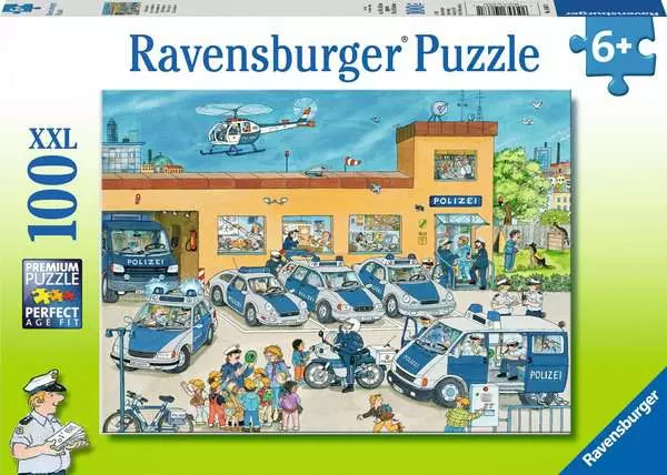 Kinderpuzzle ab 6 Jahren - Polizeirevier - 100 Teile