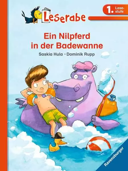 Leserabe 1. Lesestufe - Ein Nilpferd in der Badewanne