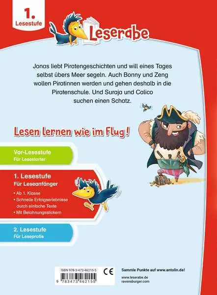 Leserabe 1. Lesestufe - Wilde Piratenabenteuer