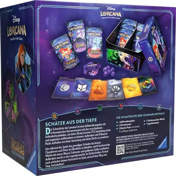 Disney Lorcana: Ursulas Rückkehr - Schatzkiste der Luminari (Deutsch) - Trove Pack