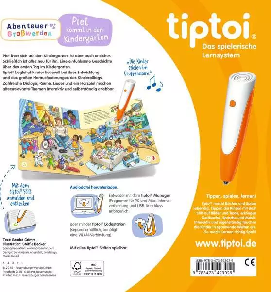 tiptoi® Abenteuer Großwerden - Piet kommt in den Kindergarten