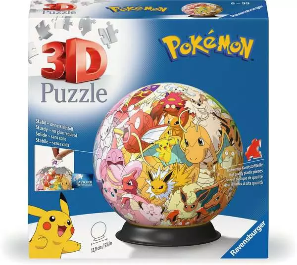3D Puzzle Ball Puzzle-Ball Pokémon Kanto Region