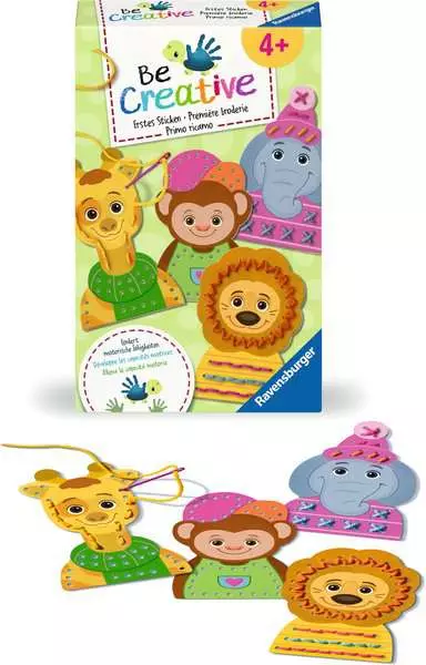 BeCreative Mini - Erstes Sticken - Bastelset für Kinder ab 4 Jahren