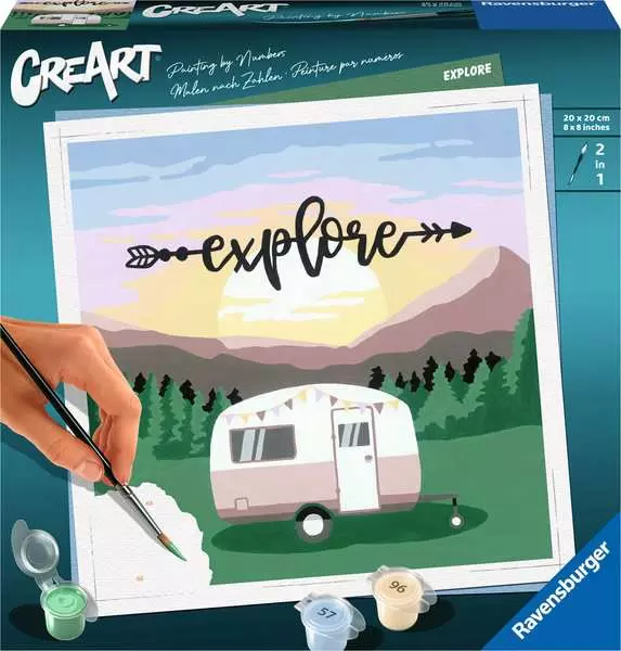 CreArt Explore - Malen nach Zahlen für Erwachsene