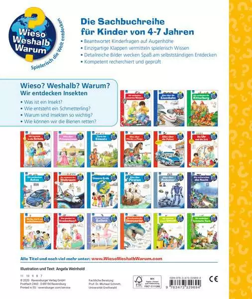 Ravensburger Wieso? Weshalb? Warum?. Band 39 - Wir entdecken Insekten