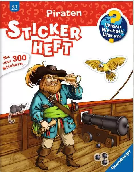 Ravensburger Wieso? Weshalb? Warum? Stickerheft - Piraten
