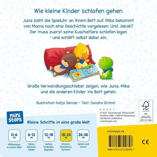 ministeps: Lesen kuscheln. Augen zu