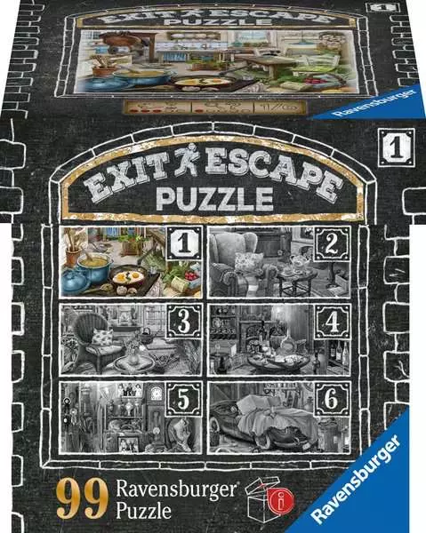 Puzzle 99 Teile - Im Gutshaus Küche