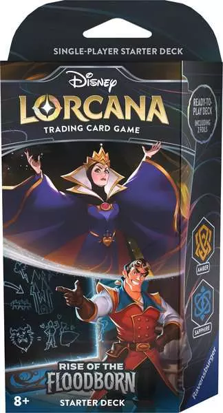 Disney Lorcana: Aufstieg der Flutgestalten - Starter Deck Bernstein und Saphir (Englisch)