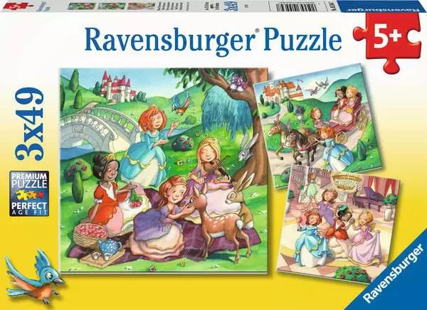 Kinderpuzzle ab 5 Jahren - Kleine Prinzessinnen - 49 Teile