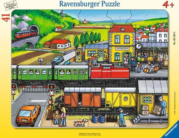 Kinderpuzzle ab 4 Jahren - Bahnfahrt - 41 Teile