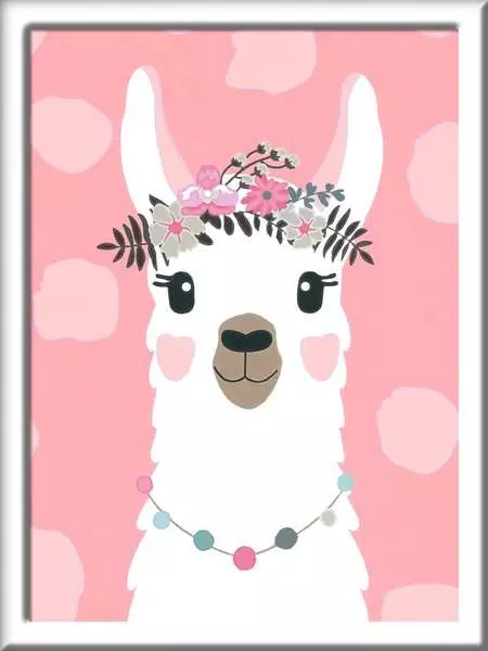 CreArt No Drama Lama - Malen nach Zahlen für Kinder ab 7 Jahren