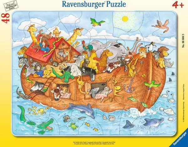 Kinderpuzzle ab 4 Jahren - Die große Arche Noah - 48 Teile